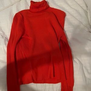 Zara red turtleneck